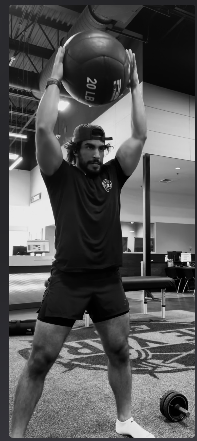 Coach Tyler training in the gym